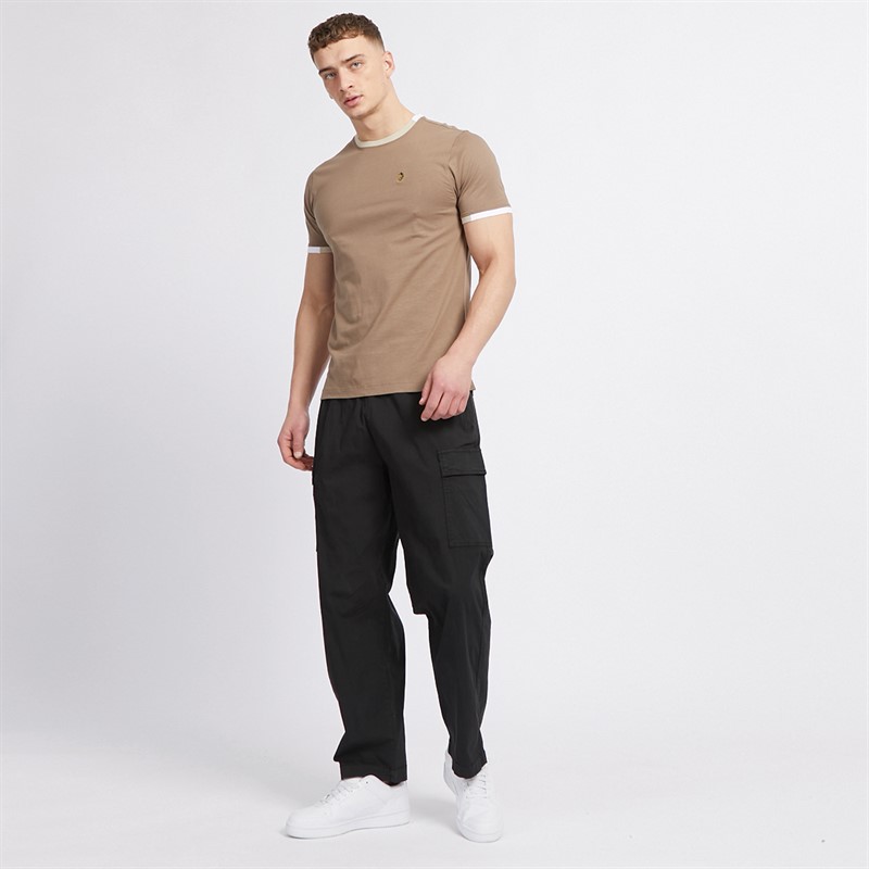 LUKE 1977 Mens Looper T-Shirt Hard Nut/Stone