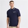 LUKE 1977 Mens Sebaco Knitted Polo Navy