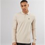 LUKE 1977 Mens Williams Long Sleeve Polo Stone