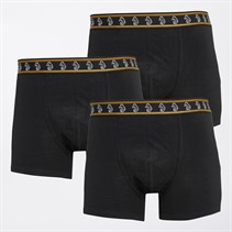 LUKE 1977 Mens Papp Three Pack Boxers Black