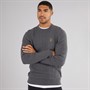 LUKE 1977 Mens Horton 1000 Cable Knit Jumper Charcoal