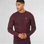 LUKE 1977 Mens Horton 1000 Cable Knit Jumper Shiraz