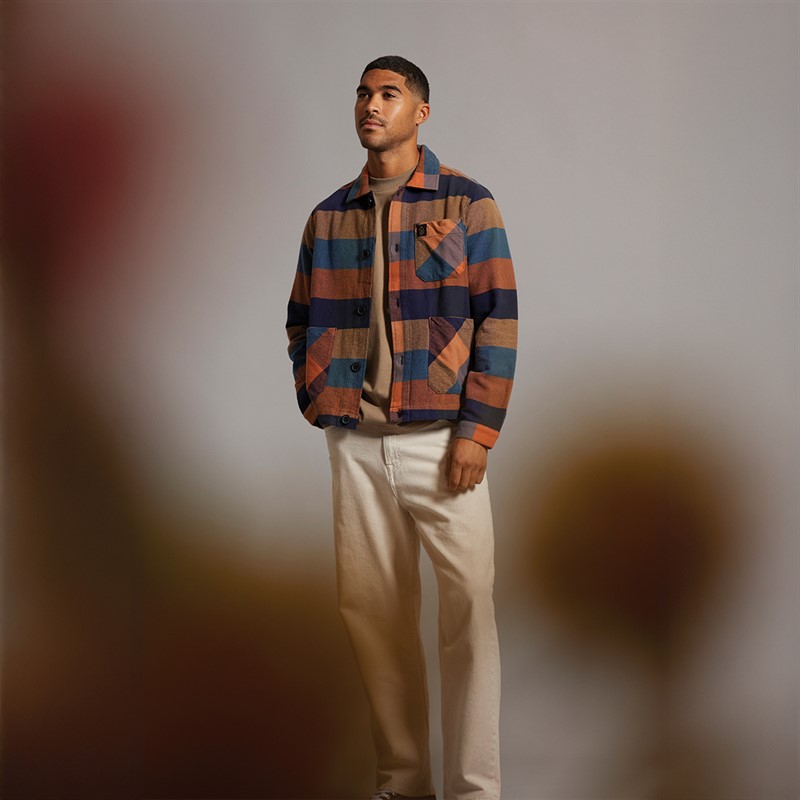 LUKE 1977 Mens Riohacha Overshirt Copper Orange