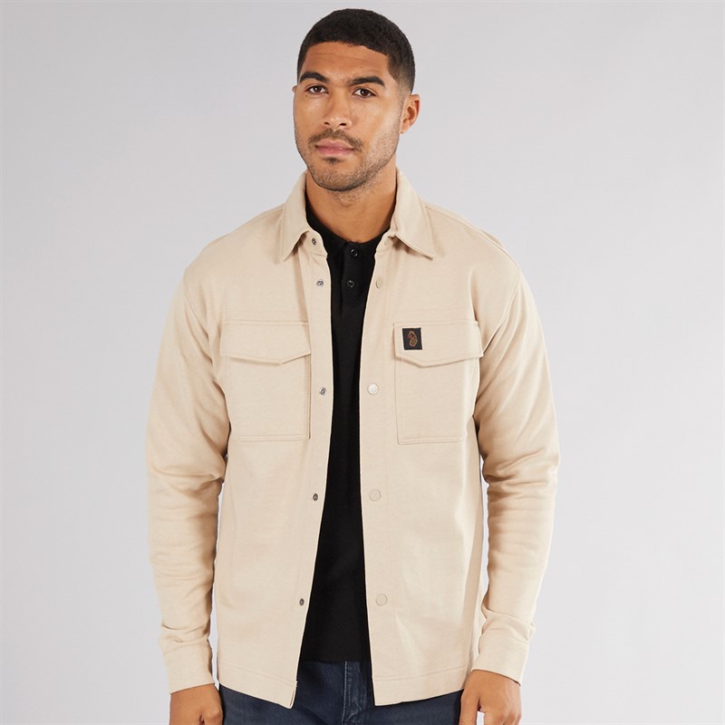 LUKE 1977 Mens Ibague Overshirt Stone