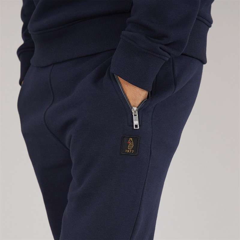 LUKE 1977 Mens High Ground Open Cuff Joggers Navy