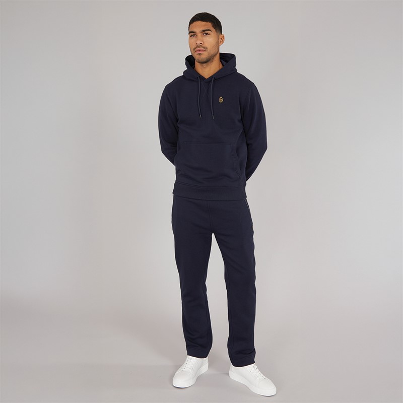 LUKE 1977 Mens High Ground Open Cuff Joggers Navy