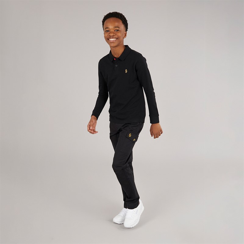 LUKE 1977 Junge Williams 1000 Polo Shirt Schwarz