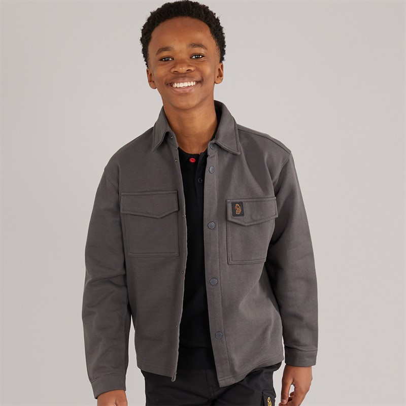 LUKE 1977 Junge Bär Overshirt Anthrazit