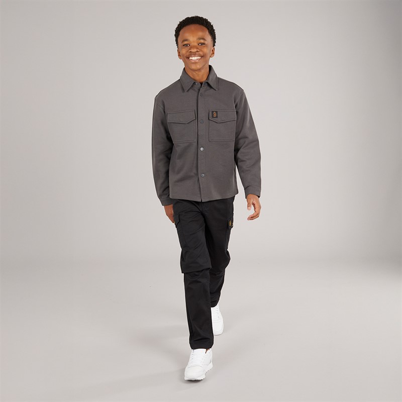 LUKE 1977 Junge Bär Overshirt Anthrazit