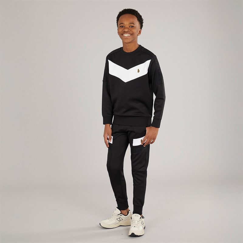 LUKE 1977 Junge Casa Trainingsanzug Schwarz / Weiss