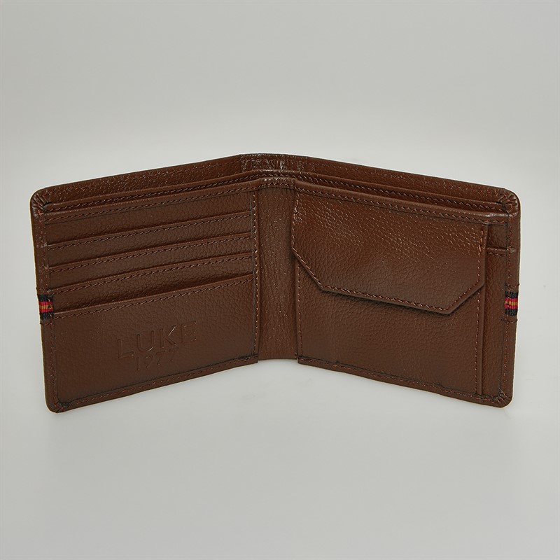 LUKE 1977 Mens Milled Wallet Brown