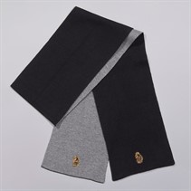 LUKE 1977 Mens Reversible Scarf Black/Grey