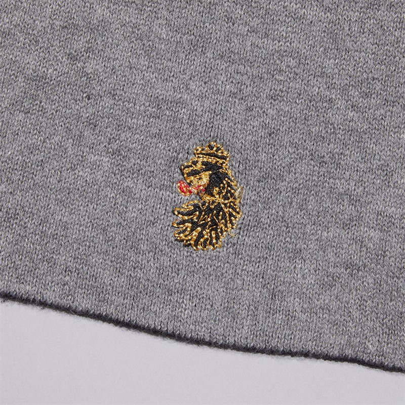 LUKE 1977 Mens Reversible Scarf Black/Grey