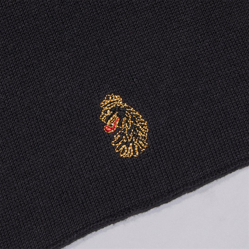 LUKE 1977 Mens Reversible Scarf Black/Grey