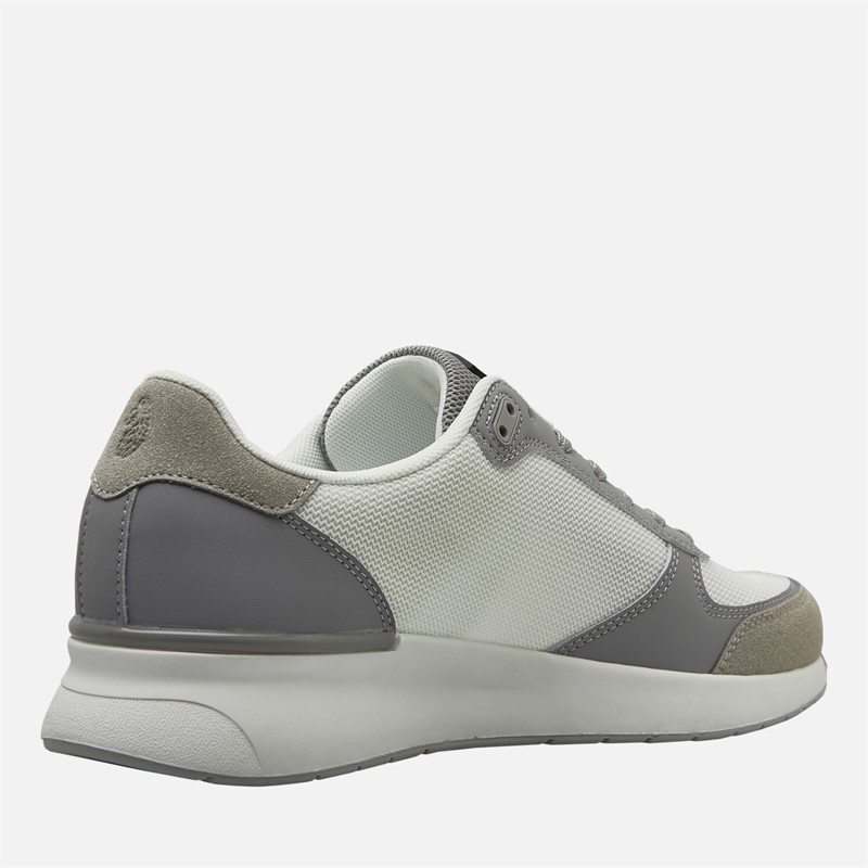 LUKE 1977 Mens Voodoo Ray Trainers White/Grey