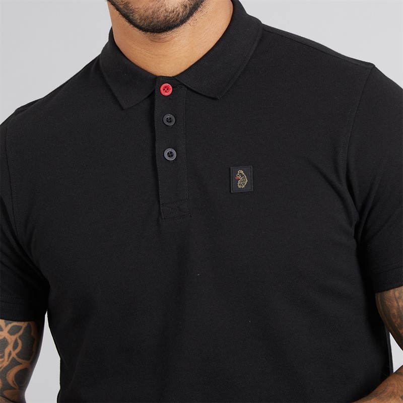 LUKE 1977 Mens Williams 2500 Polo Shirt Black