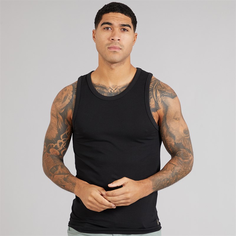 LUKE 1977 Mens Three Pack Reco Vests White/Black/Grey