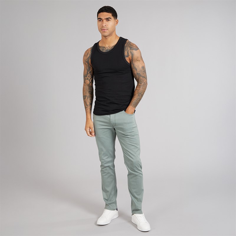 LUKE 1977 Mens Three Pack Reco Vests White/Black/Grey