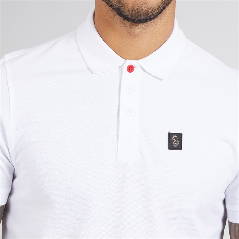 LUKE 1977 Mens Williams 2500 Polo Shirt White