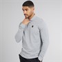 LUKE 1977 Mens Williams Long Sleeve Polo Shirt Mid Grey