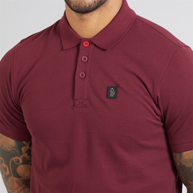 LUKE 1977 Mens Williams 2500 Polo Shirt Claret