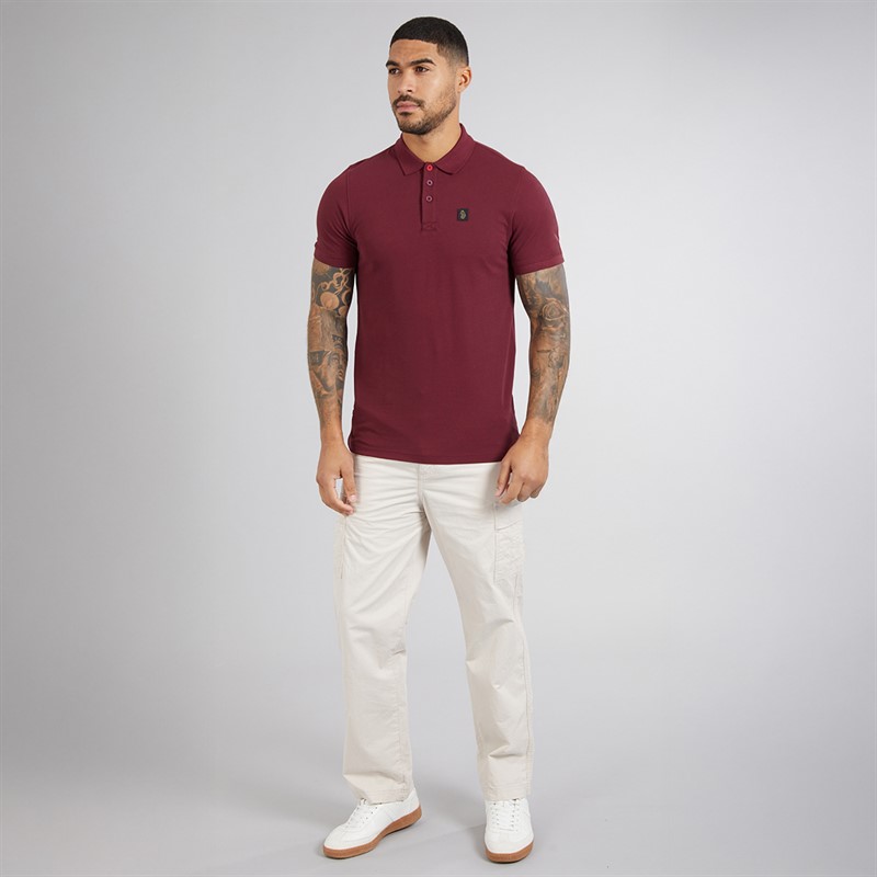 LUKE 1977 Mens Williams 2500 Polo Shirt Claret