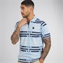 LUKE 1977 Mens Castle Polo Shirt Sky Check