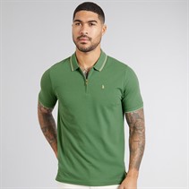 LUKE 1977 Mens Texas Tip Polo Shirt Myrtle