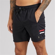LUKE 1977 Mens Tapehead 2500 Swim Shorts Black