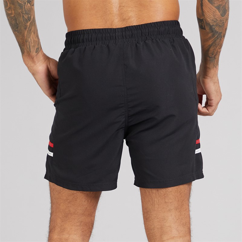 LUKE 1977 Mens Tapehead 2500 Swim Shorts Black