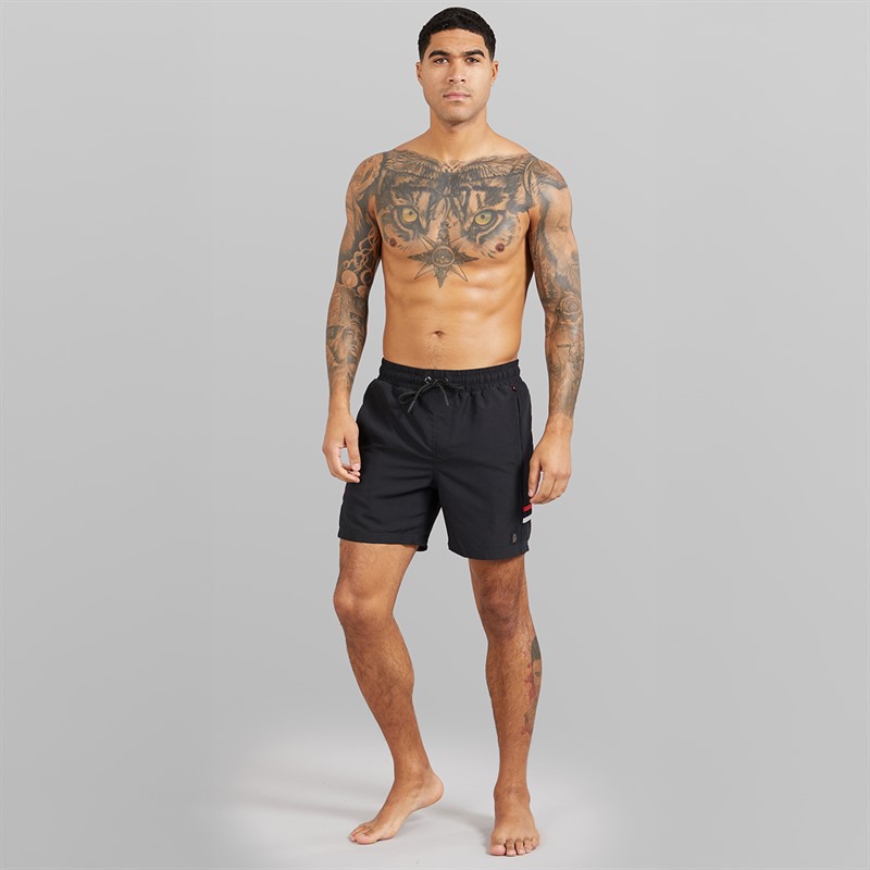 LUKE 1977 Mens Tapehead 2500 Swim Shorts Black