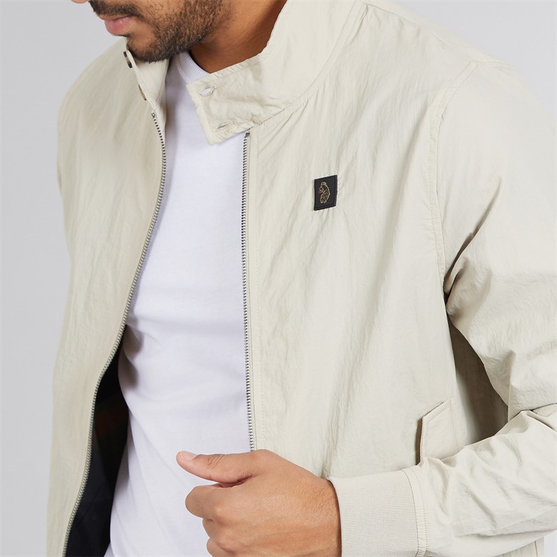 LUKE 1977 Mens Miller Harrington Jacket Stone