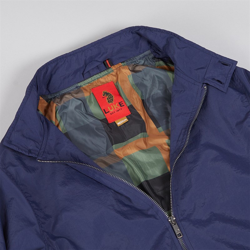 LUKE 1977 Mens Miller Harrington Jacket Navy