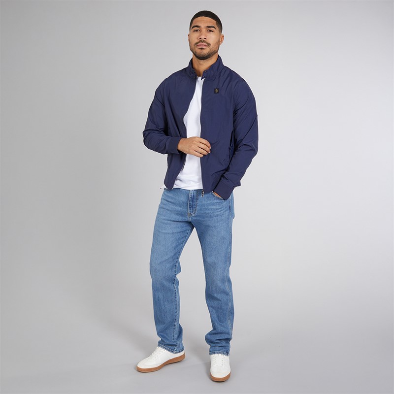LUKE 1977 Mens Miller Harrington Jacket Navy