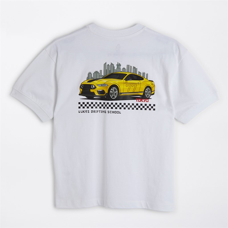 LUKE 1977 Boys Tokyo Drift Three Pack T-Shirts White/Black/White White/Black/ White