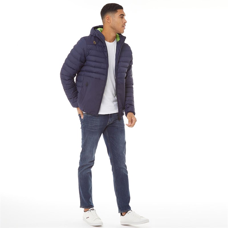 Buy LUKE 1977 Mens Bubbla Jacket Navy