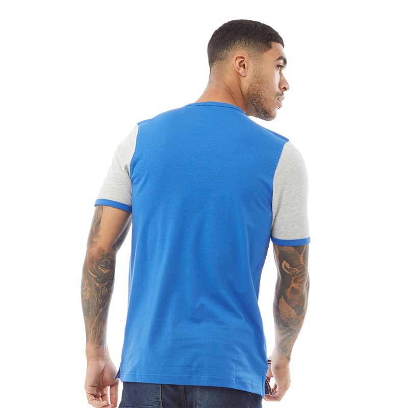 LUKE 1977 Mens Ringer Contrast T-Shirt NYPD/Light Grey