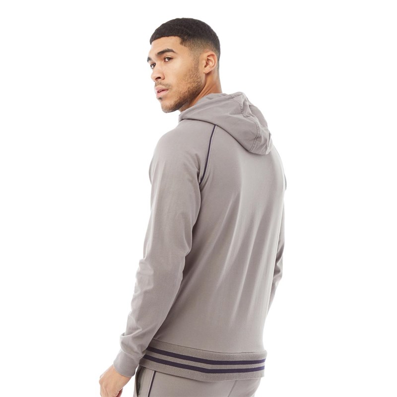 Buy LUKE 1977 Mens Stag Run Hoodie Mid Grey/Navy