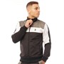LUKE 1977 Mens Odin Tricot Track Top Jet Black/White/Mid Grey