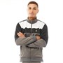 LUKE 1977 Mens Odin Tricot Track Top Mid Grey/Jet Black/White