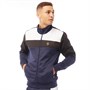 LUKE 1977 Mens Odin Tricot Track Top Navy/Jet Black/White