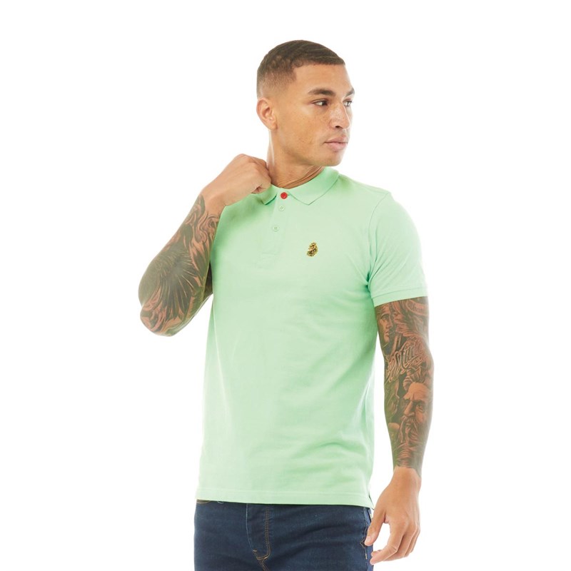 LUKE 1977 Polo Williams Homme Néon Vert