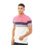 LUKE 1977 Mens Shuffle Pique Polo Lux Pink/Evn Blue/White