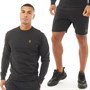 LUKE 1977 Mens The Runner Sweat Get Shortsy Twin Set Black