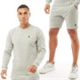 LUKE 1977 Mens The Runner Sweat Get Shortsy Twin Set Light Grey Marl