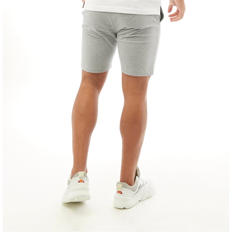 LUKE 1977 Mens Trouser Shortsy Jersey Shorts Light Grey Marl