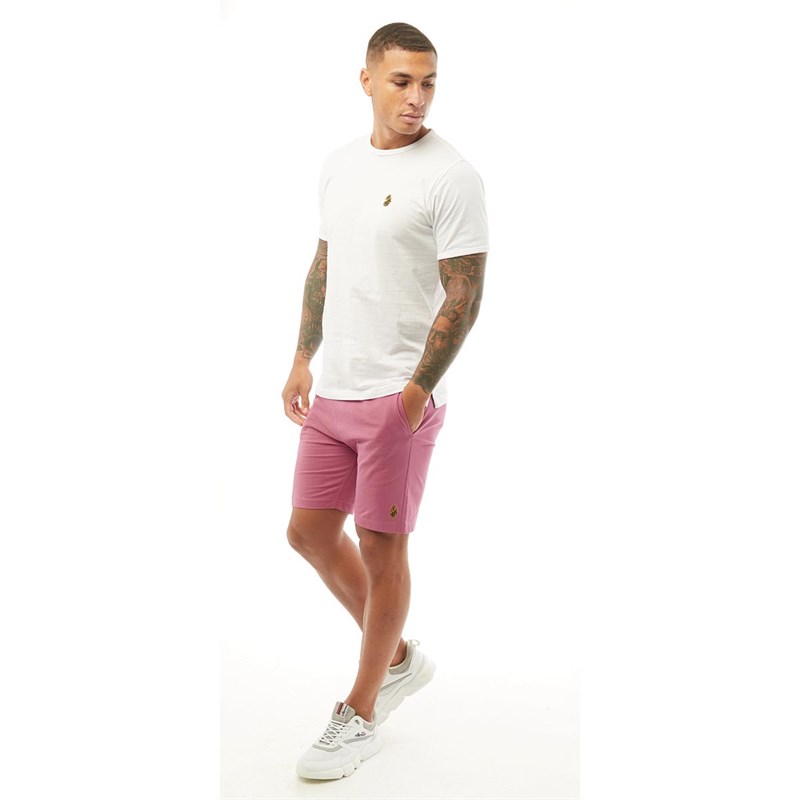 LUKE 1977 Mens Trouser Shortsy Jersey Shorts Cassis