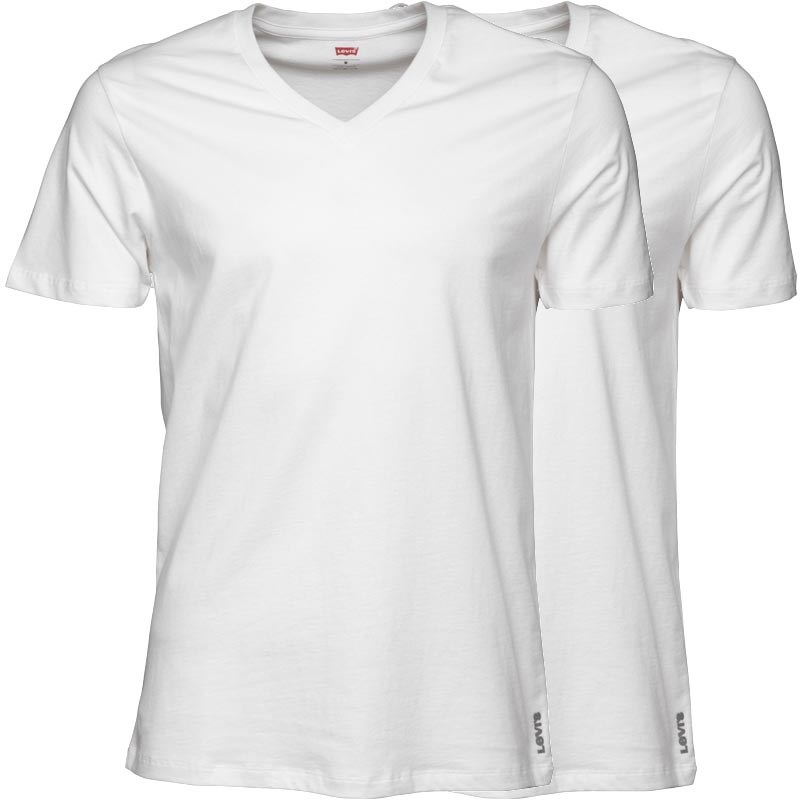 levi's v neck white t shirt