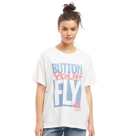 Levis Dames Graphic Button Your Fly Ex Boyfriend T Shirt Wit levis kopen in de aanbieding Levis Dames Graphic Button Your Fly Ex Boyfriend T Shirt Wit levis kopen in de aanbieding