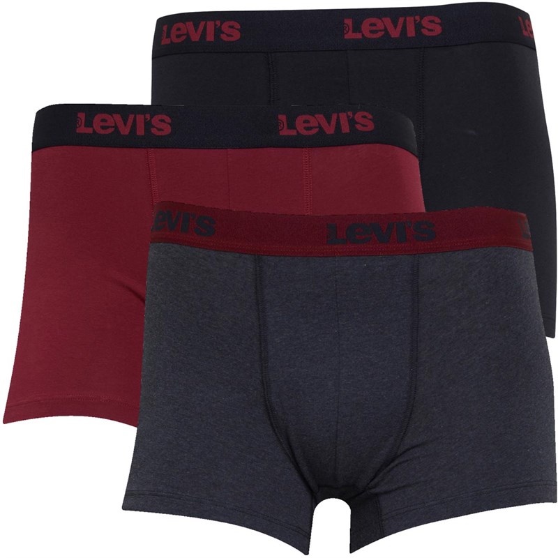 Buy Levi's Mens Boxer Briefs Three Pack Red